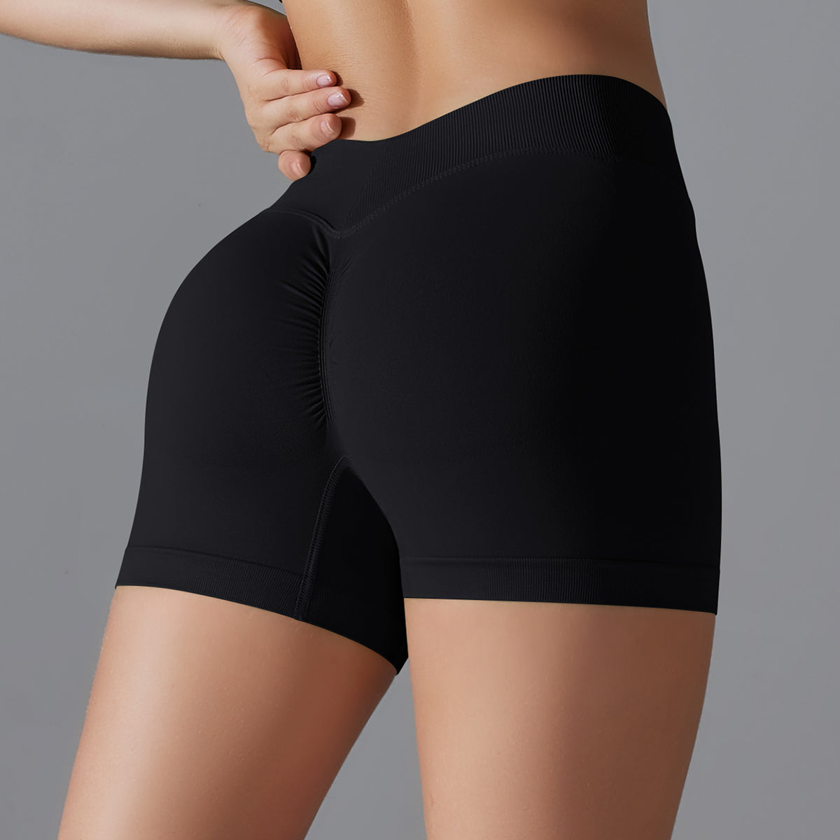 Mila V2 | Scrunch Sport Short - Black