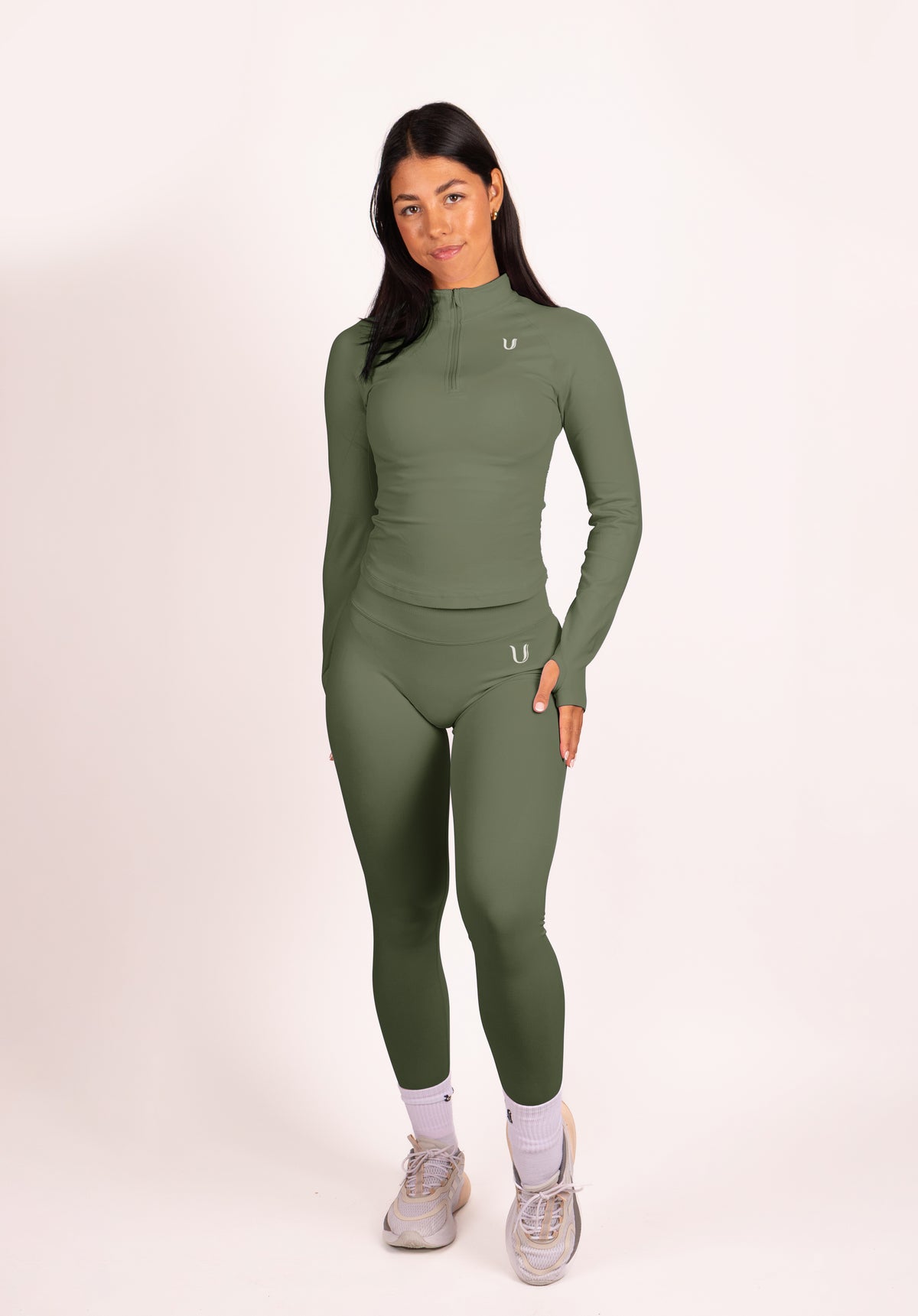 Beau Premium High Performance Scrunch Legging Groen - Dames sportkleding afbeelding 14