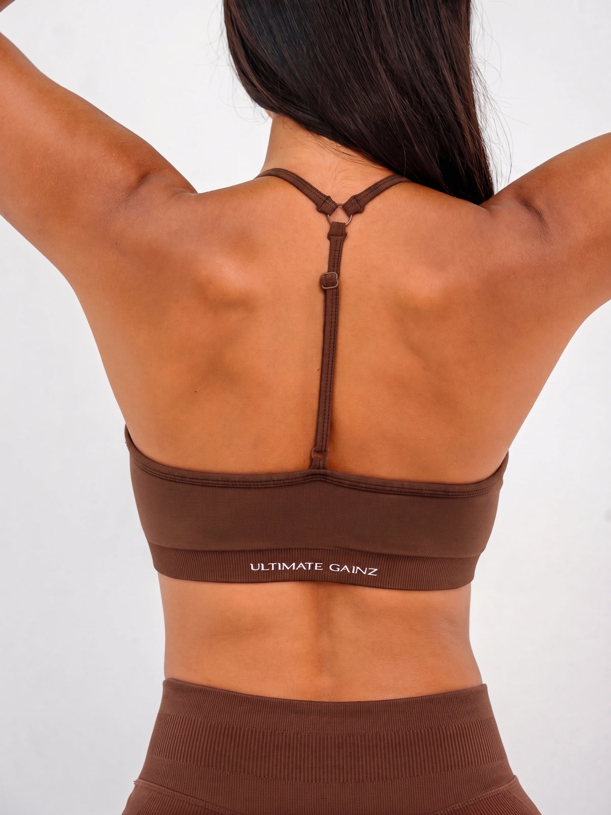 Luna | Premium Adjustable Sports Bra - Brown