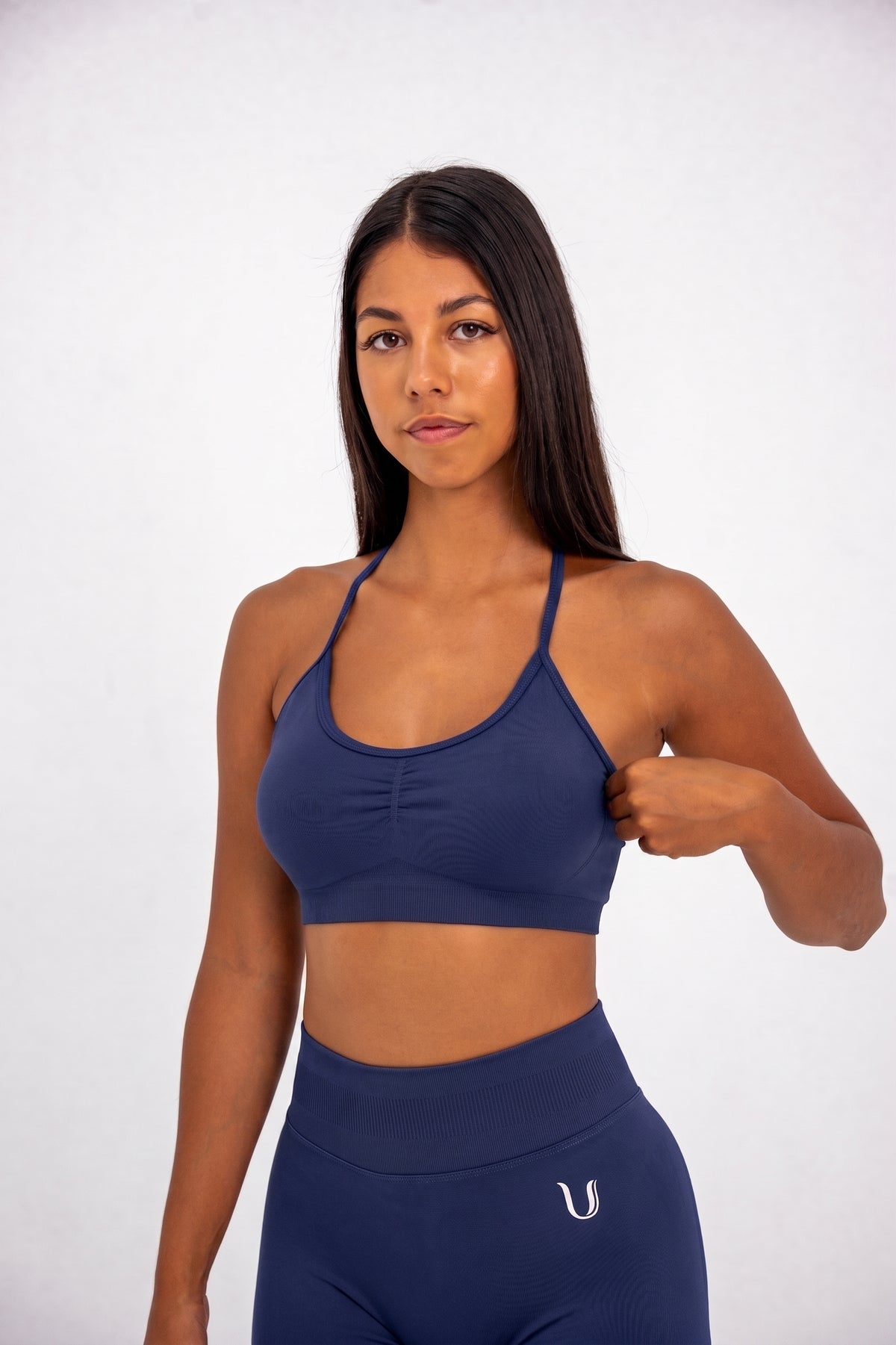 Luna | Premium Adjustable Sports Bra - Dark Blue
