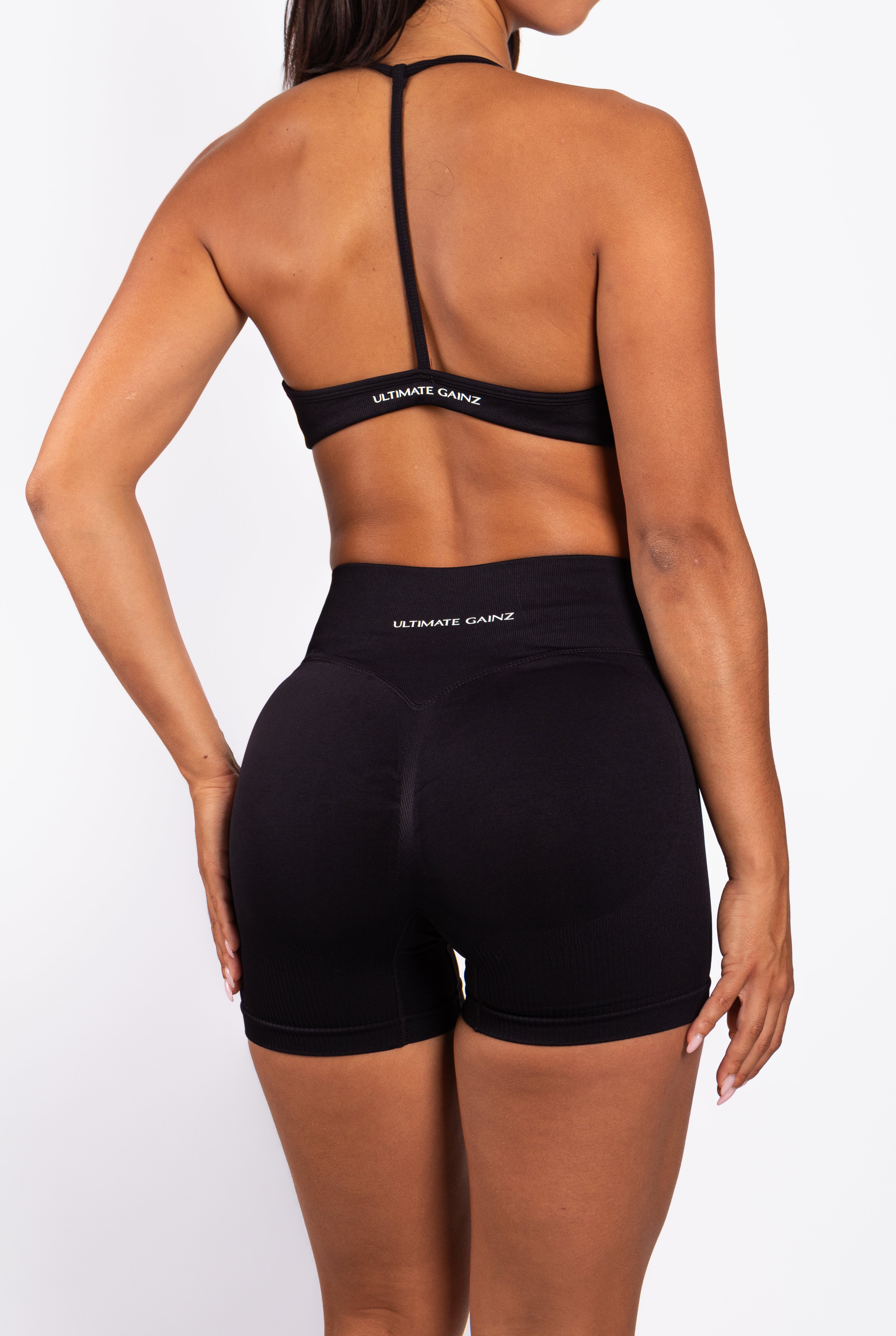 Nova | Seamless Open Back Bra – Black