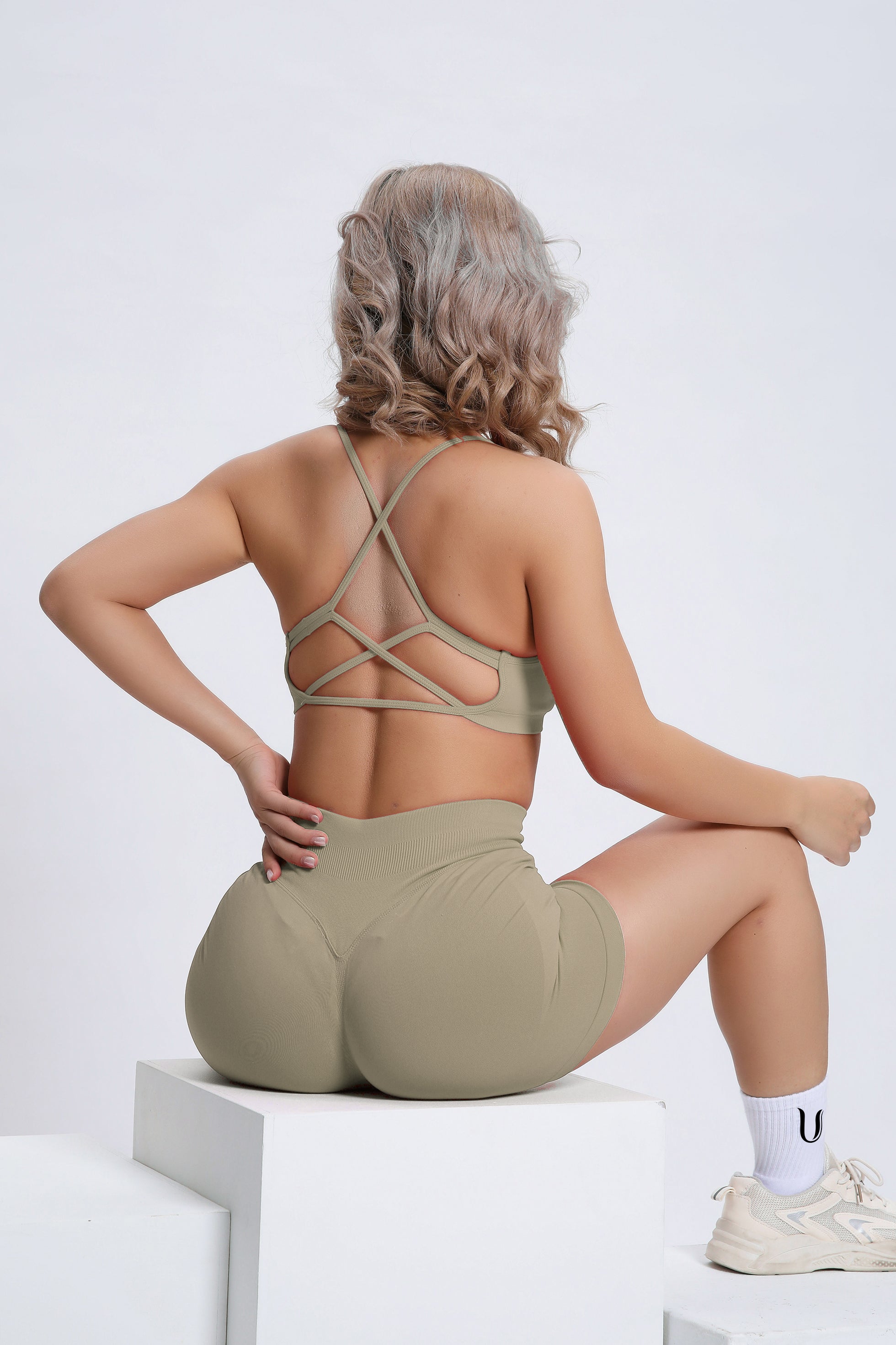 Joy | Sculpt Shorts with Scrunch – Green