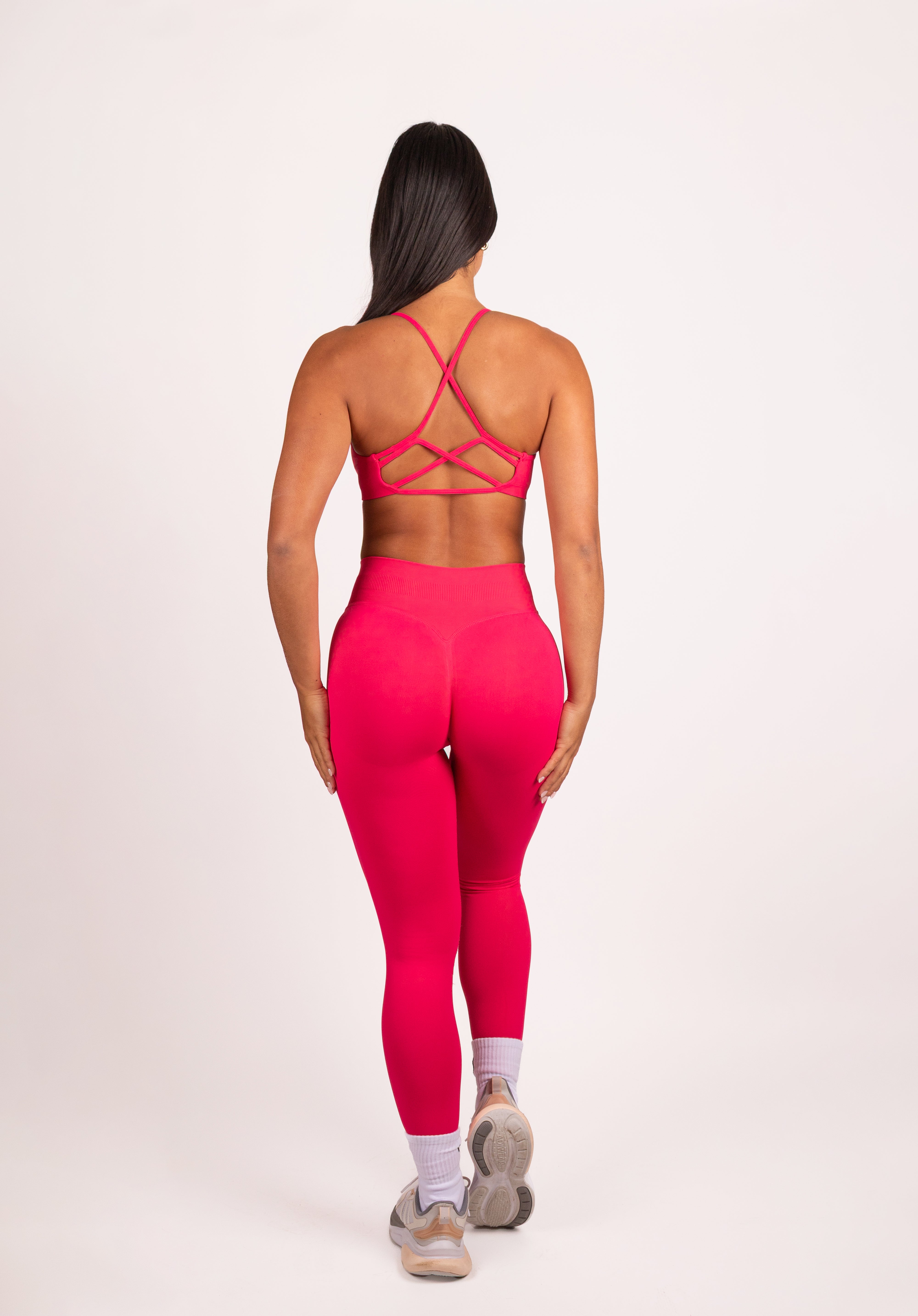 Joy | Sculpt Legging Met Scrunch – Roze Rood - afbeelding 4