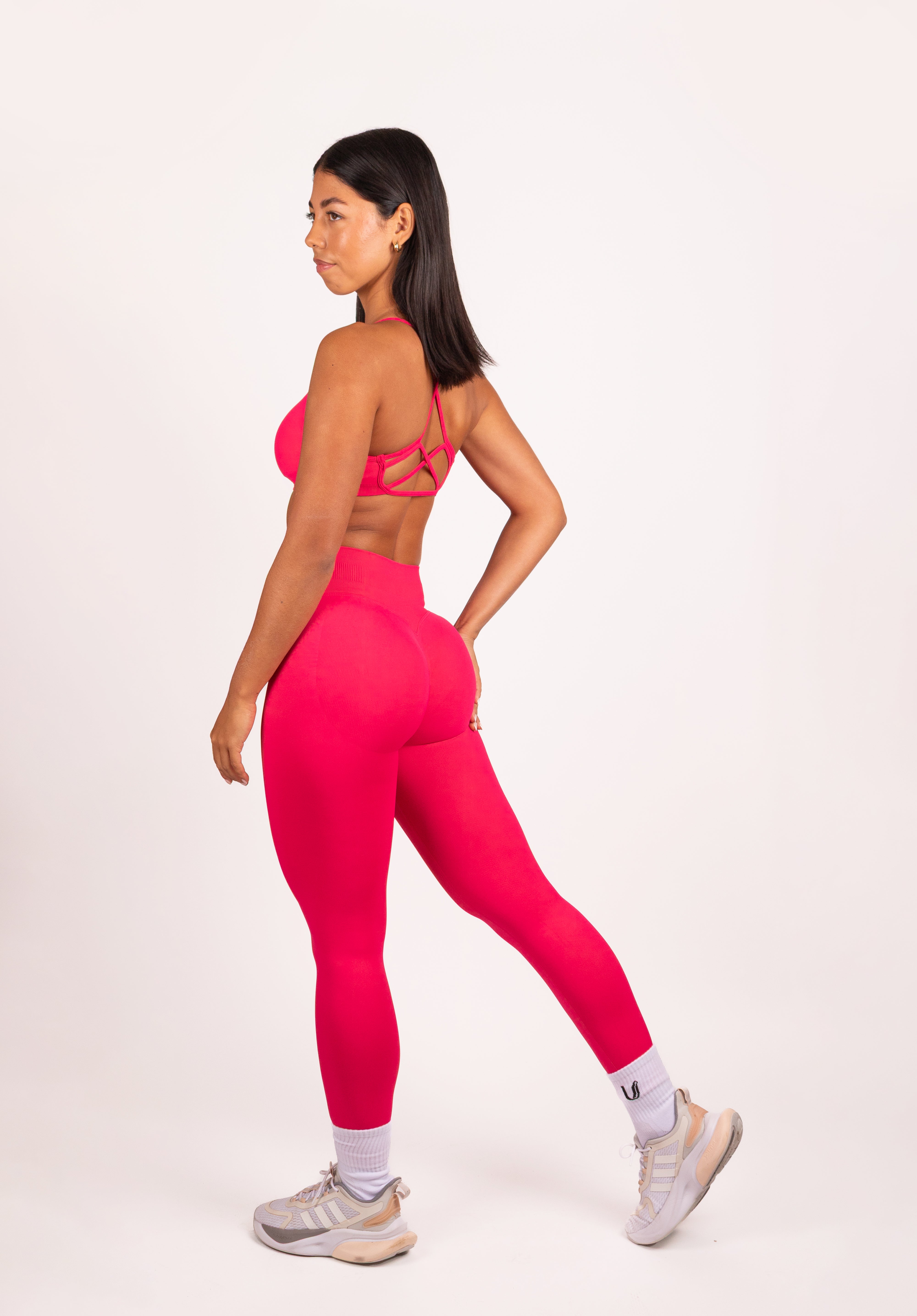 Joy | Sculpt Legging Met Scrunch – Roze Rood - afbeelding 6