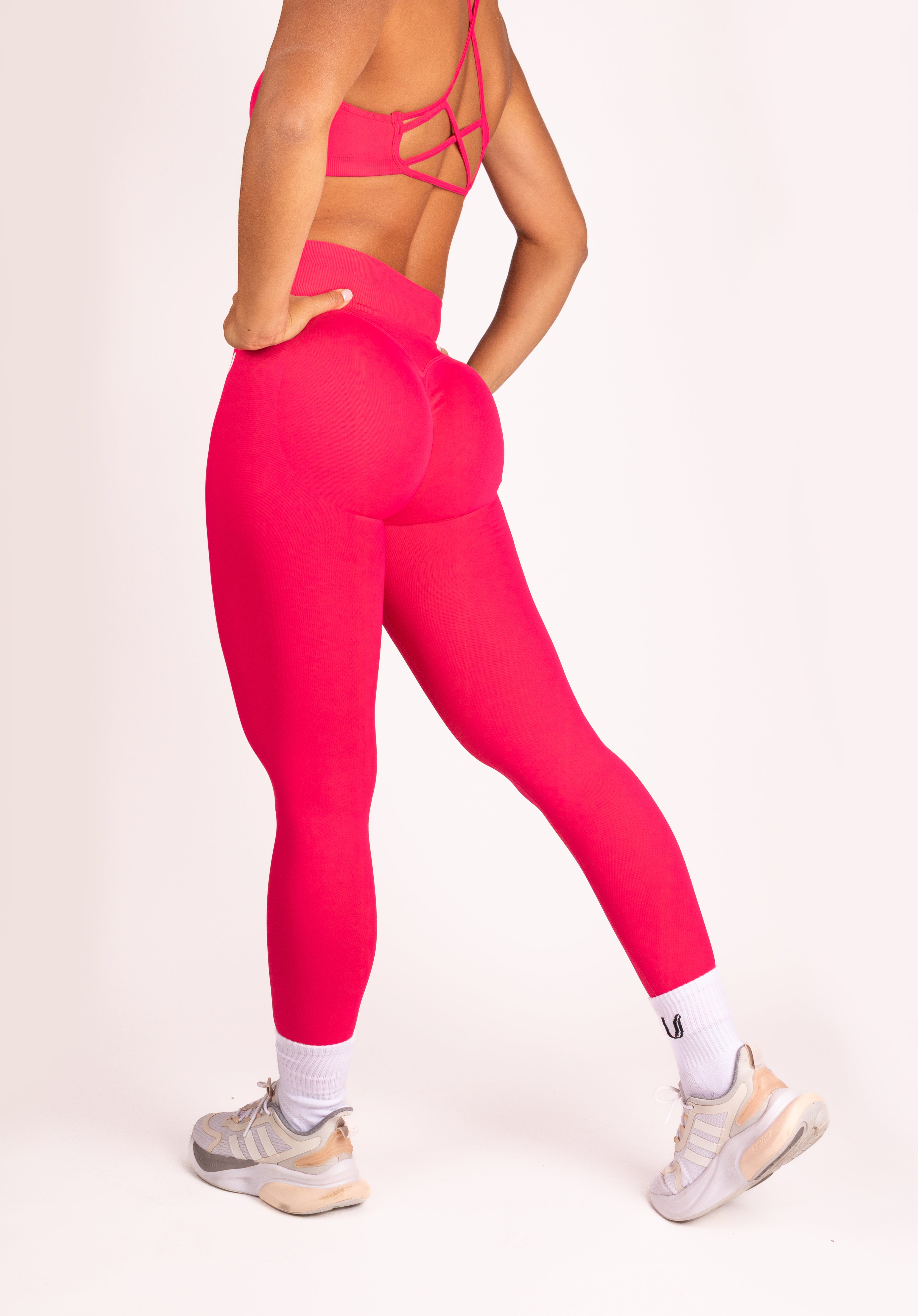 Joy | Sculpt Legging Met Scrunch – Roze Rood - afbeelding 5