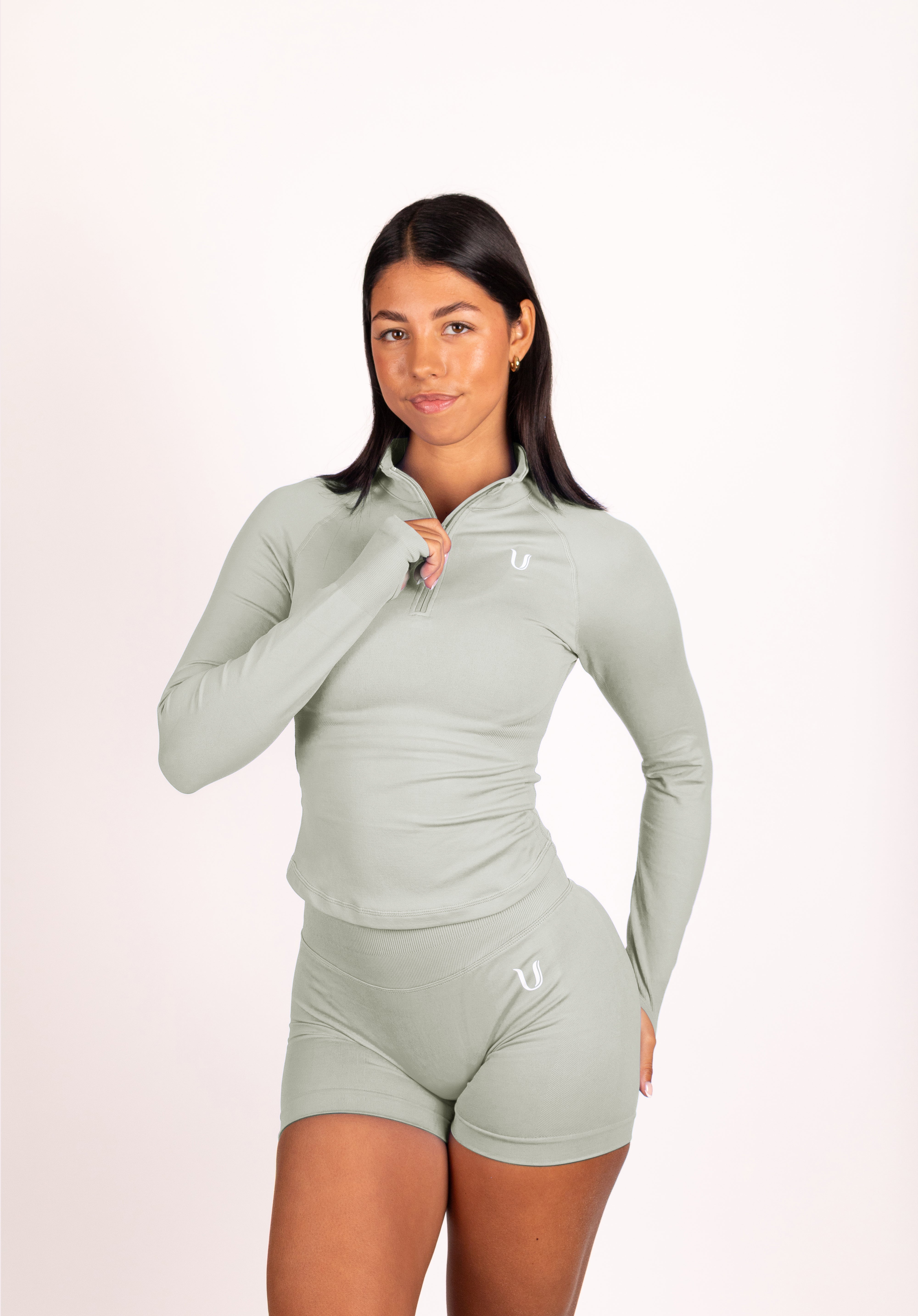 Beau | Premium High Performance Scrunch Shorts - Green