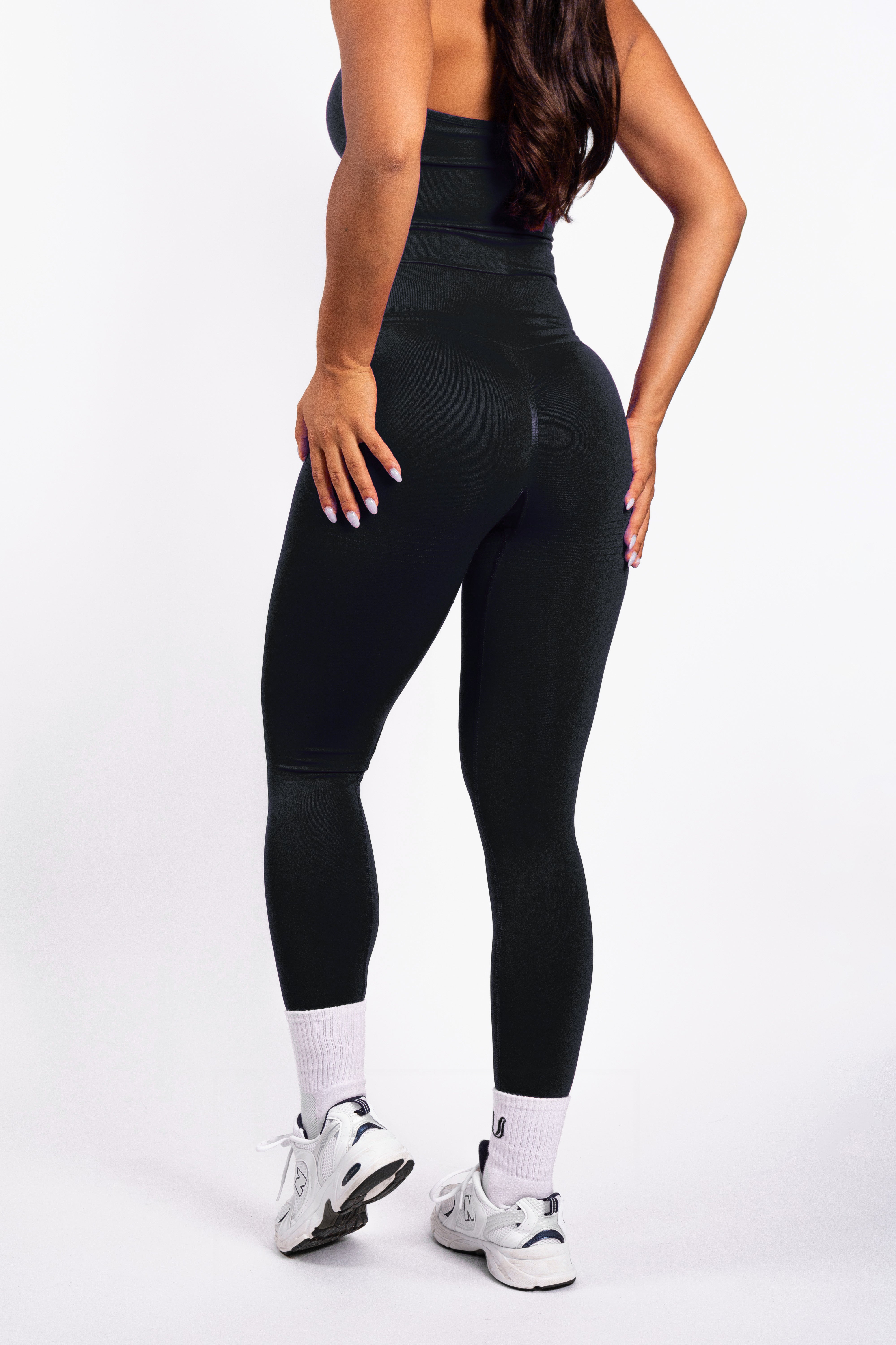 Bibi | Ribbed Seamless Legging – Black