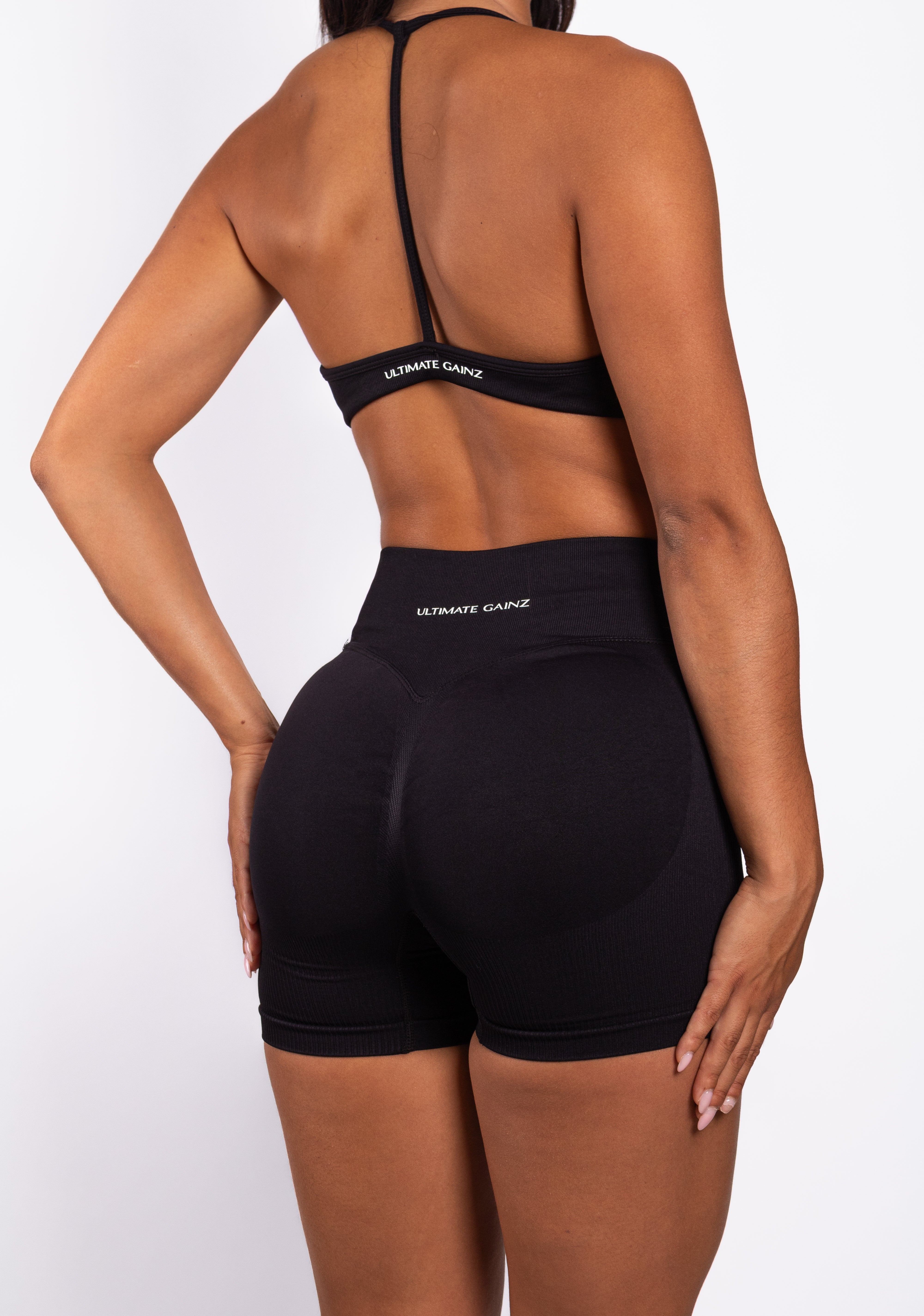 Nova | Seamless Open Back Bra – Black