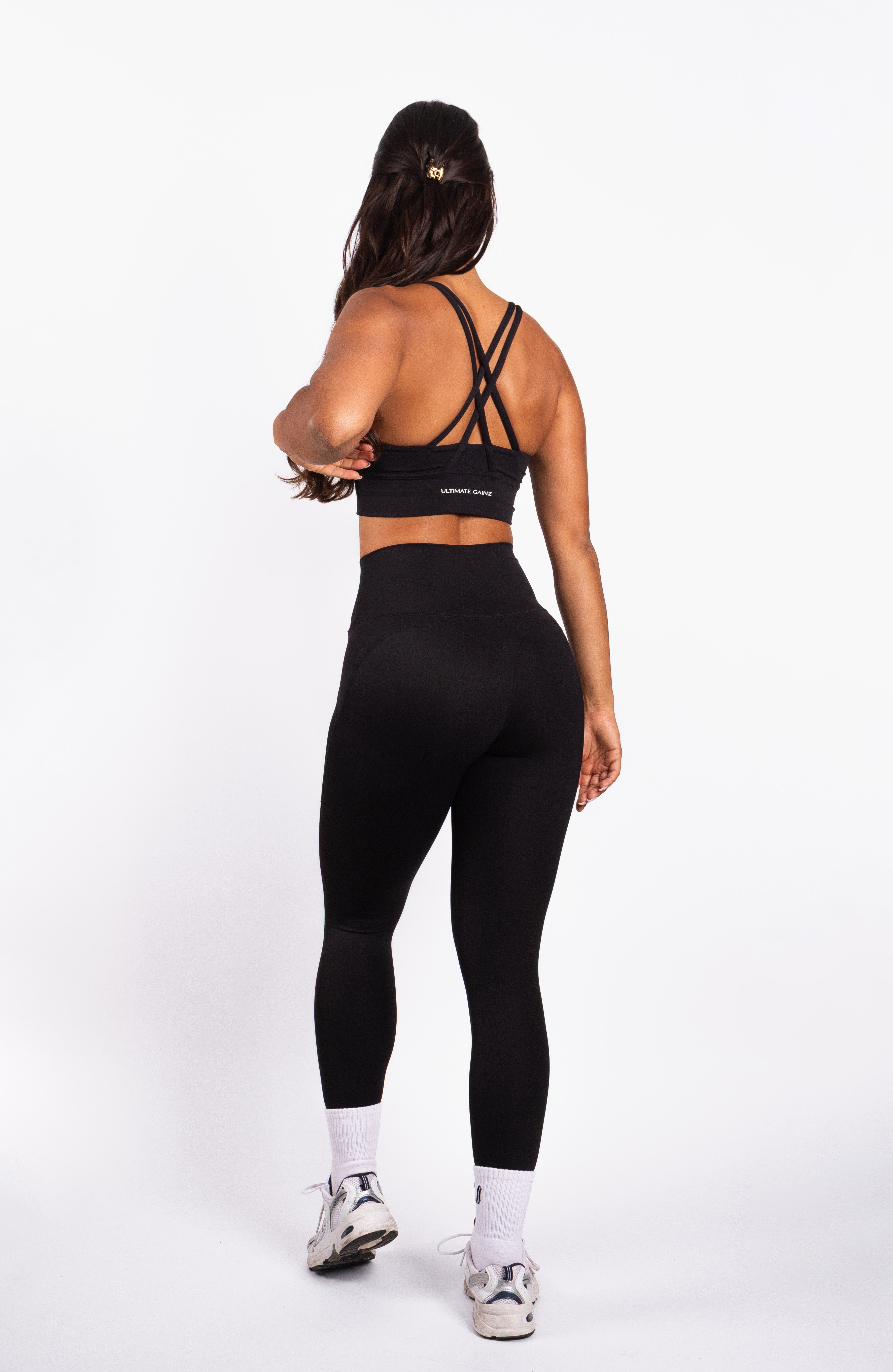 Kyra | Cross bra - Black